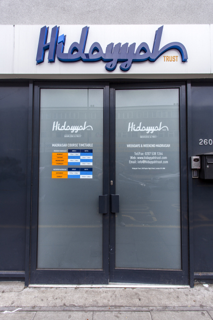 Hidayyah Trust Front of premises